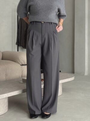 Pilkos klasikinės kelnės