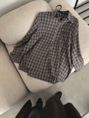 Rudi 100% medvilnės oversized marškiniai